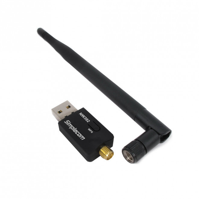 Simplecom NW392 USB Wireless N WiFi Adapter 802.11n 300Mbps 5dBi Antenna Simplecom NW392 USB Wireless N WiFi Adapter 802.11n 300Mbps 5dBi Antenna